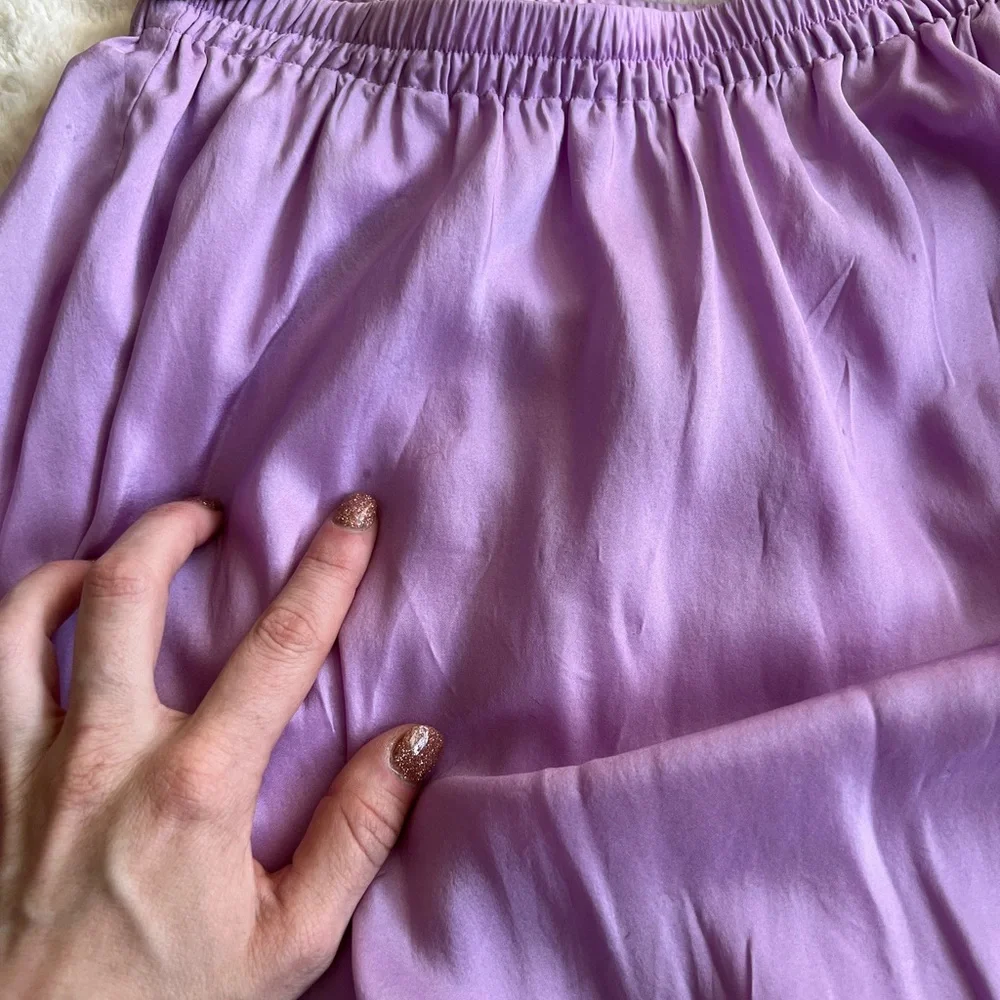 Vince Silk Lavender Circle Skirt - Picture 7 of 7